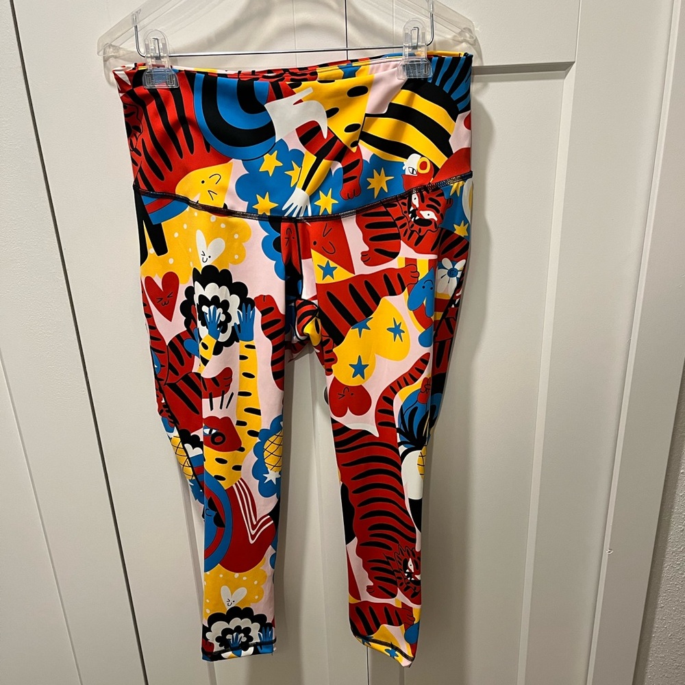 ADIDAS X EGLE ZVIRBLYTE PRE-LOVED AUTHENTIC AEROREADY EYE-CATCHING 7/8 TIGHT